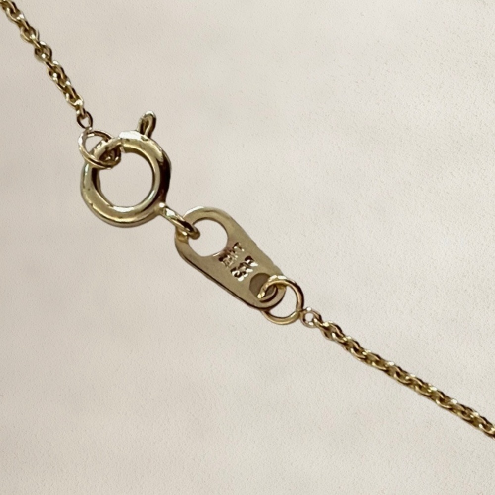 FAS Sterling Silver Gold Vermeil Gemstone Cross Pendant w/ Cable Chain Necklace  - Picture 3 of 4